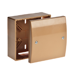 65019К Тусо Коробка универсальная для кабель-каналов, 100х100х55мм коричневая