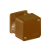 65002К Тусо Коробка распаячная о/п, 55х55х32мм (2 клемника) коричневая