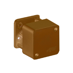 65002К Тусо Коробка распаячная о/п, 55х55х32мм (2 клемника) коричневая
