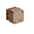 65004-27М Тусо Коробка распаячная о/п, 79х79х32мм (2 клемника,сосна на светлой основе)