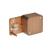 65004-08М Тусо Коробка распаячная о/п, 79х79х32мм (2 клемника,дуб на темной основе)
