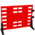 Мобильное ограждение на подставках, 1040*80*1500, красный