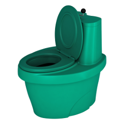 Туалет торфяной 820x615x790мм, зеленый