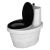 Туалет торфяной 820x615x790мм, белый мрамор