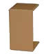 Заглушка для РКК-40х25 коричневая